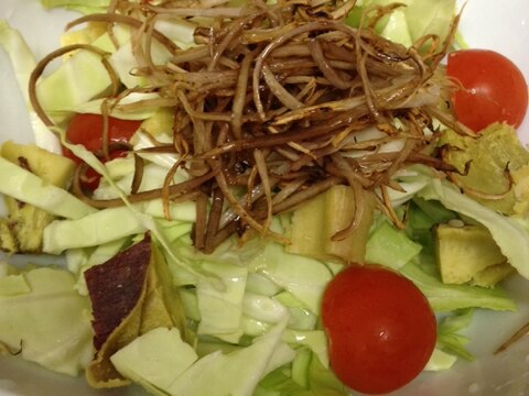 野菜と食物繊維たっぷりのサラダ